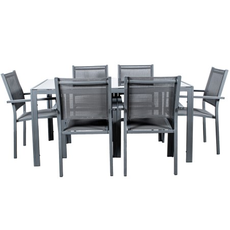 Table set with chairs Alexandra House Living 7 Pieces