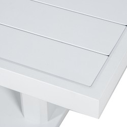 Table Alexandra House Living Blanc 101 x 101 cm Réglable