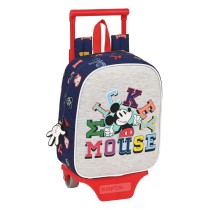 Cartable à roulettes Mickey Mouse Clubhouse Only one Blue marine 22 x 27 x 10 cm