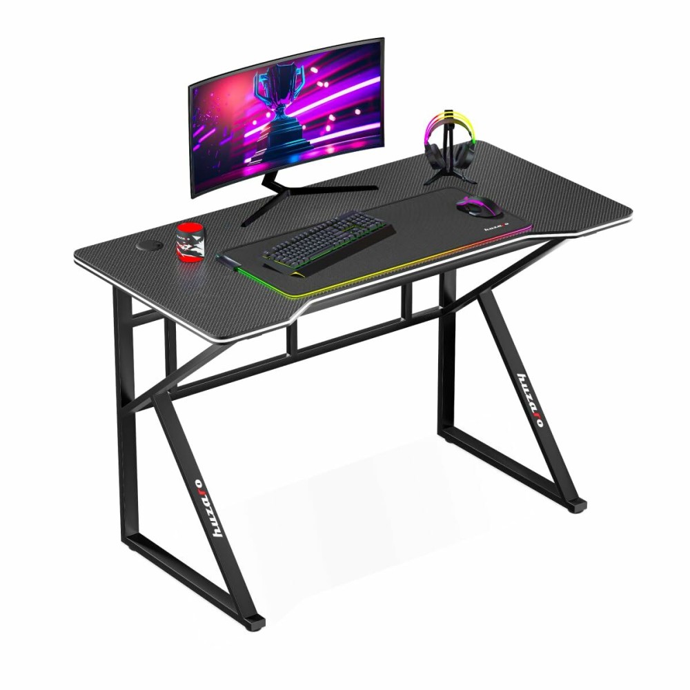 Desk Gaming Huzaro HZ-Hero 1.6 Black Black 120 x 75 x 60 cm