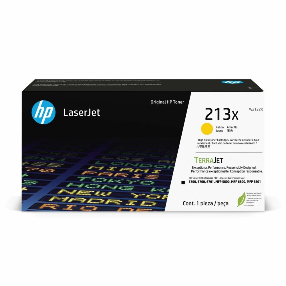 Toner original HP 213X Jaune Noir