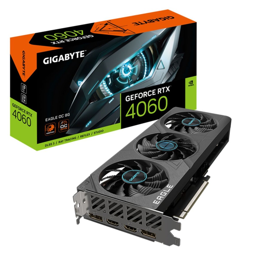 Grafikkarte Gigabyte GV-N4060EAGLE OC-8GD Geforce RTX 4060 GDDR6 GDDR6X