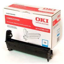 Toner OKI 43381723 Schwarz Türkis