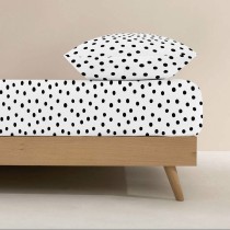 Fitted bottom sheet Kids&Cotton Kibo Black 90 x 200 cm