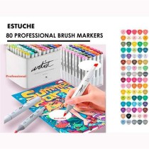 Ensemble de Marqueurs Alex Bog Canvas Luxe Professional 80 Pièces Multicouleur