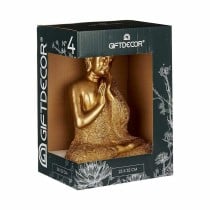 Decorative Figure Buddha Sitting Golden 17 x 33 x 23 cm (4 Units)