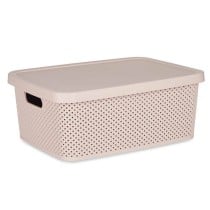 Boîte de rangement avec couvercle Rose Plastique 13 L 28,5 x 15 x 38,5 cm (12 Unités)