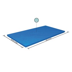 Poolabdeckung Bestway Blau 300 x 201 x 66 cm