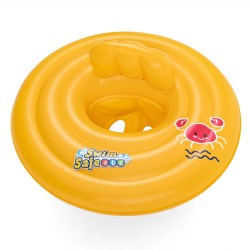 Bestway Flotteur Gonflable 3 Anneaux Siège Bébé 76x76 cm 1 à 2 Ans Jardin, Piscine et Plage 32050