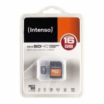 Carte Mémoire Micro SD avec Adaptateur INTENSO 16GB MicroSDHC 16 GB 16 GB