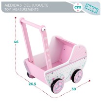 Poussette pour poupées Woomax Rose 39 x 46 x 26,5 cm