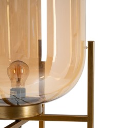 Floor Lamp Golden Metal Crystal 40 W 220-240 V 39 x 39 x 143 cm