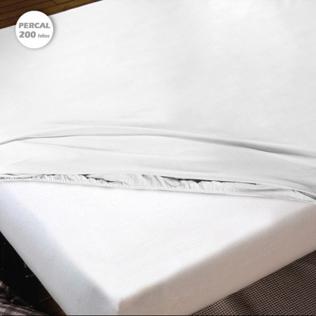 Fitted bottom sheet Hosteline IRIS PREMIUM White Small double