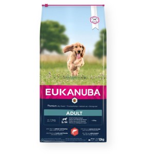 Fodder Eukanuba Adult Small&Medium Salmon Fish 12 kg