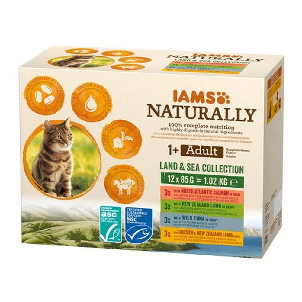 Cat food Eukanuba Naturally Adult Fish 12 x 85 g