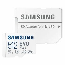 Carte Mémoire Micro SD avec Adaptateur Samsung MB-MC512KAEU 512 GB UHS-I 130 MB/s