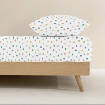 Drap housse Kids&Cotton Kibo Multicouleur 90 x 200 cm