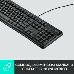 Tastatur Logitech Schwarz Qwerty Spanisch