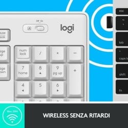 Tastatur mit Maus Logitech MK295 Weiß Qwerty Italienisch