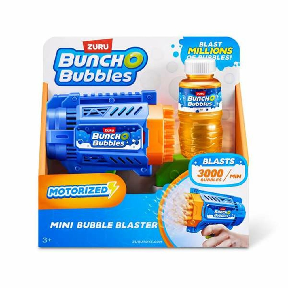 Soap Bubble Gun Zuru BunchO Mini Bubble Blaster 20 x 20 x 7 cm Blue