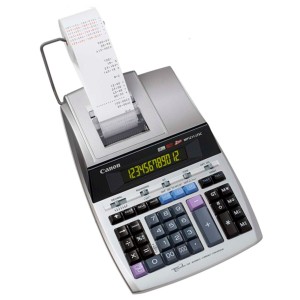 Calculatrice d’impression Canon MP1211-LTSC Argenté Blanc