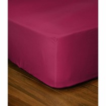 Drap housse Lovely Home LH71615 Fuchsia 160 x 200 + 25 cm