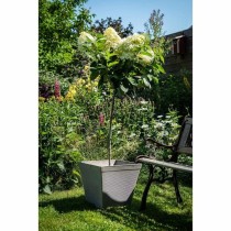 Blumentopf Garden ID Taupe karriert 29 x 26 cm