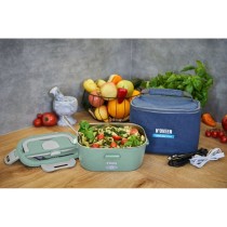 Electric Lunch Box N'oveen LB725 Green Grey 1,1 L 2 Pieces