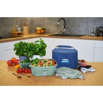 Electric Lunch Box N'oveen LB725 Green Grey 1,1 L 2 Pieces