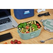 Electric Lunch Box N'oveen LB725 Green Grey 1,1 L 2 Pieces