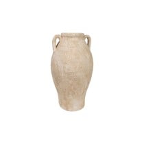 Vase Romimex White Terracotta 21 x 37 x 21 cm With handles