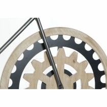 Wall Clock DKD Home Decor 108 x 6,4 x 63,5 cm Natural Black Bicycle Metal MDF Wood