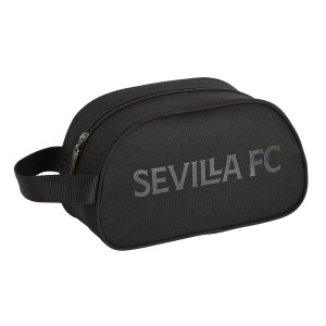 Kulturbeutel für die Schule Sevilla Fútbol Club Teen Schwarz 26 x 15 x 12 cm