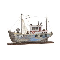 Deko-Figur DKD Home Decor Blau Weiß Barco 40 x 5 x 24 cm