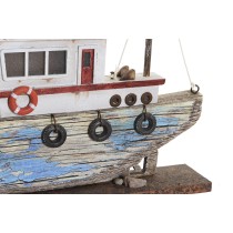 Deko-Figur DKD Home Decor Blau Weiß Barco 40 x 5 x 24 cm