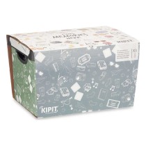 Jeu de Caisses de Rangement Empilables Kipit Memories Plastique 29 x 23,5 x 39 cm