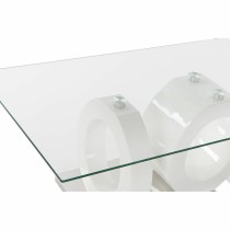 Centre Table DKD Home Decor White Transparent Wood Crystal MDF Wood 110 x 60 x 45 cm