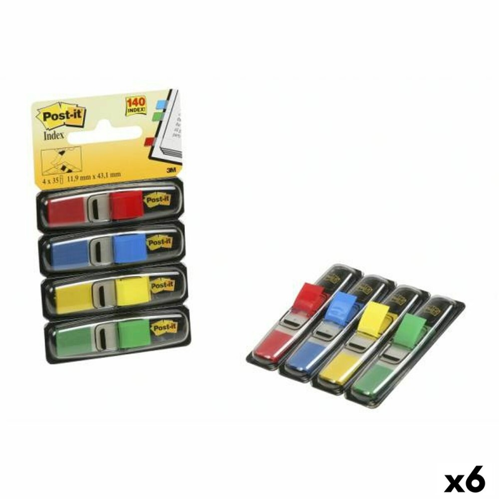 Haftnotizen-Set Post-it 683-4 Bunt 12 x 43,1 mm (6 Stück)