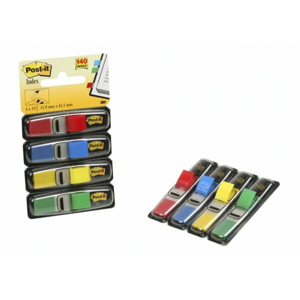 Ensemble de Notes Adhésives Post-it 683-4 Multicouleur 12 x 43,1 mm (6 Unités)