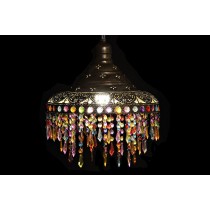 Ceiling Light DKD Home Decor 37 x 37 x 38 cm Golden Metal Multicolour 50 W