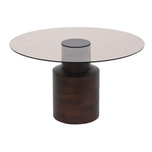 Table Basse DKD Home Decor Verre Bois de manguier 80 x 80 x 40 cm