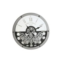 Horloge Murale Home ESPRIT Noir Argenté Métal Verre Engrenage 52 x 8,5 x 52 cm