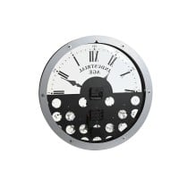 Wall Clock Home ESPRIT Black Silver Metal Crystal Gears 52 x 8,5 x 52 cm