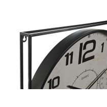 Horloge Murale Home ESPRIT Blanc Noir Métal Bois MDF 62 x 6 x 65 cm (2 Unités)