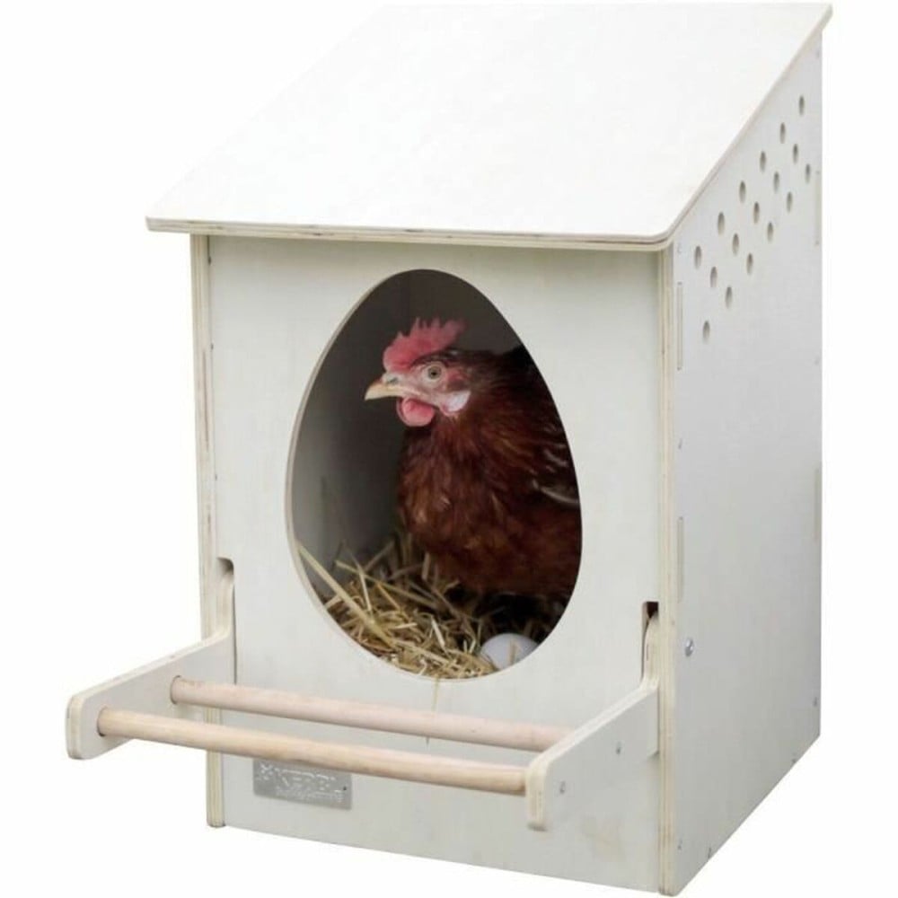 Nid Kerbl Blanc Bois 51 x 34 x 53 cm Poule