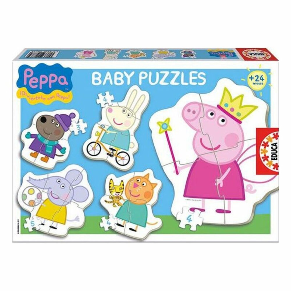 Set mit 5 Puzzeln Peppa Pig Educa Baby 15622 24 Stücke