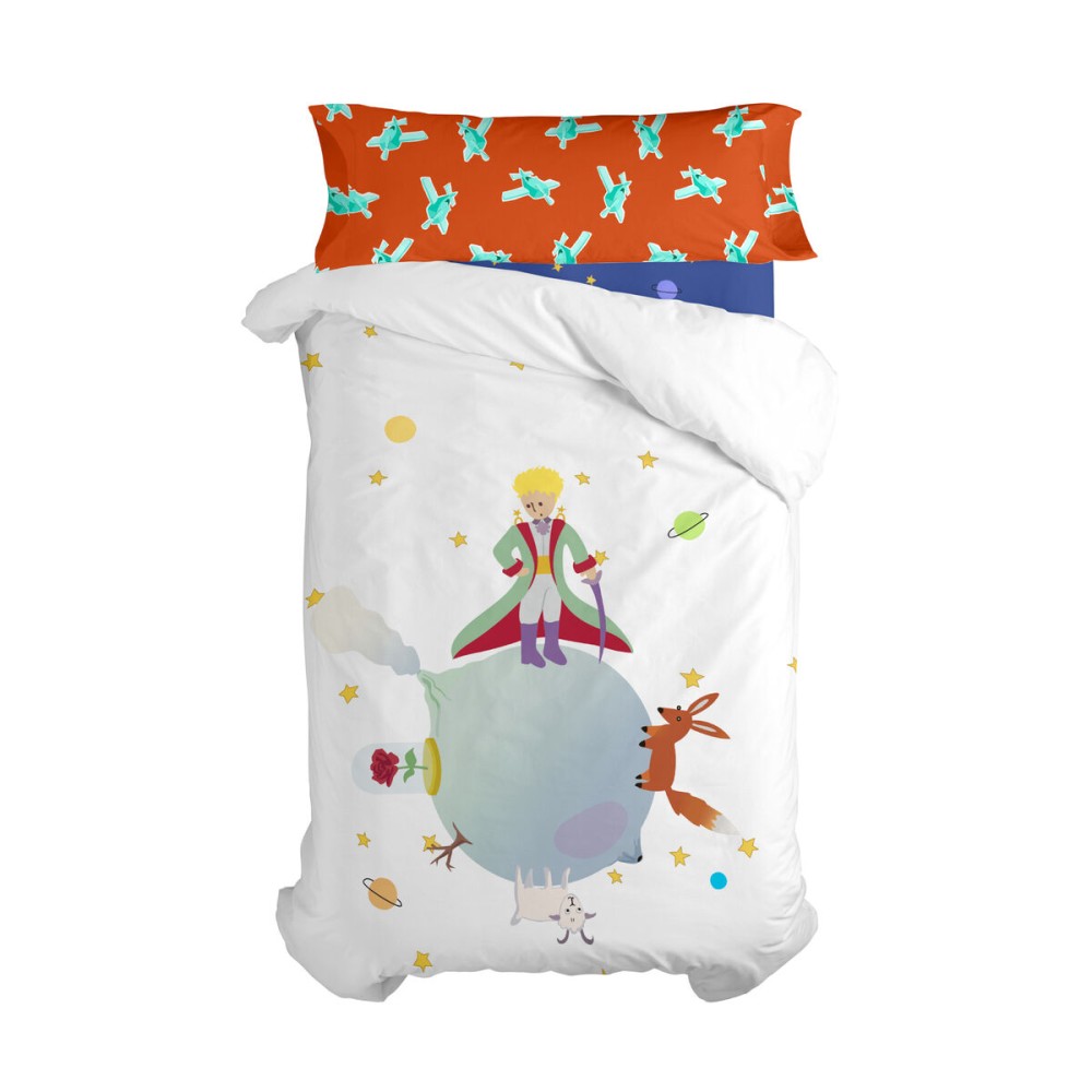 Duvet cover set HappyFriday Le Petit Prince Multicolour Single 2 Pieces