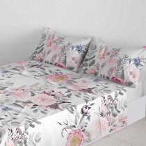 Drap HappyFriday Delicate bouquet Multicouleur 240 x 270 cm