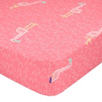 Bettlaken HappyFriday MOSHI MOSHI Bunt Rosa 70 x 140 x 14 cm