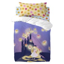 Drap housse HappyFriday MR FOX Multicouleur 70 x 140 x 14 cm Fleurs